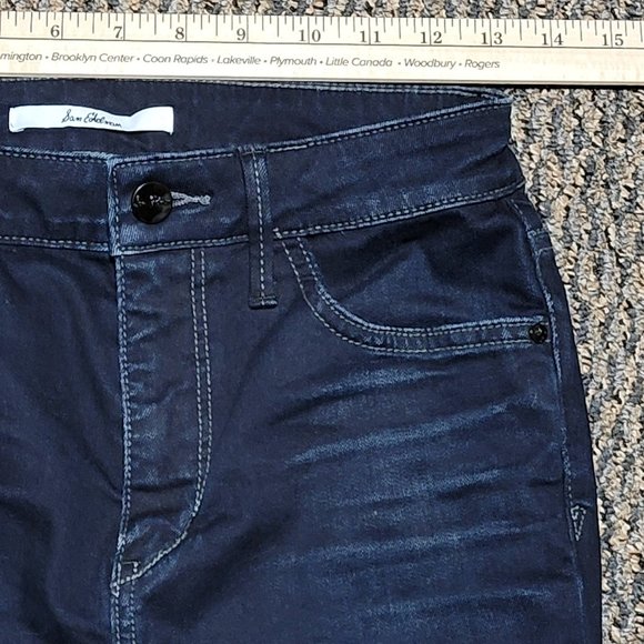 Sam Edelman Dark Wash Stretch Skinny Jeans Size 27 - Picture 11 of 16